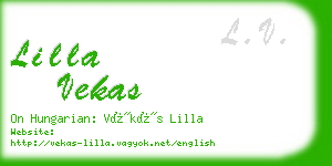 lilla vekas business card